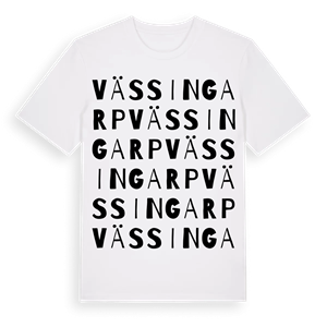 Vässingarp ordlek t-shirt – ekologisk bomull t-shirt från Pinshirt