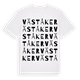 White t-shirt med Väståker ordlek t-shirt