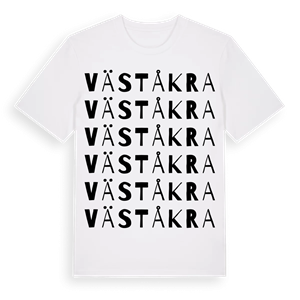 Väståkra ordlek t-shirt – ekologisk bomull t-shirt från Pinshirt