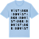 Blue Soul t-shirt med Västangrind ordlek t-shirt