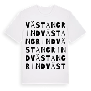 Västangrind ordlek t-shirt – ekologisk bomull t-shirt från Pinshirt