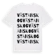 White t-shirt med Västanskog ordlek t-shirt