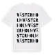 White t-shirt med Västerholm ordlek t-shirt
