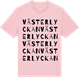 Pink Cotton t-shirt med Västerlyckan ordlek t-shirt