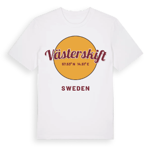 Västerskift cirkel t-shirt – ekologisk bomull t-shirt från Pinshirt