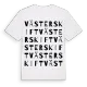 Västerskift ordlek t-shirt