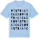 Blue Soul t-shirt med Västra Bäckebo ordlek t-shirt