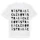 White t-shirt med Västra Bäckebo ordlek t-shirt
