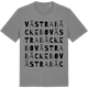 Mid Heather Gray t-shirt med Västra Bäckebo ordlek t-shirt