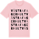 Pink Cotton t-shirt med Västra Fagerhult ordlek t-shirt