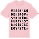 Pink Cotton t-shirt med Västra Gödeberg ordlek t-shirt