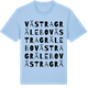Blue Soul t-shirt med Västra Grälebo ordlek t-shirt