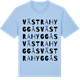 Blue Soul t-shirt med Västra Hyggås ordlek t-shirt