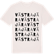 Vintage White t-shirt med Västra Jära ordlek t-shirt