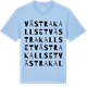 Blue Soul t-shirt med Västra Kallset ordlek t-shirt