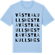 Blue Soul t-shirt med Västra Kullshestra ordlek t-shirt