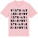 Pink Cotton t-shirt med Västra Kvarnaryd ordlek t-shirt