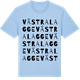 Blue Soul t-shirt med Västra Lagge ordlek t-shirt