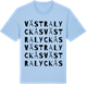 Blue Soul t-shirt med Västra Lyckås ordlek t-shirt