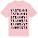 Pink Cotton t-shirt med Västra Mo ordlek t-shirt