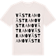 Vintage White t-shirt med Västra Mo ordlek t-shirt