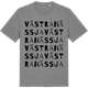 Mid Heather Gray t-shirt med Västra Nässja ordlek t-shirt