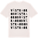 Vintage White t-shirt med Västra Oron ordlek t-shirt