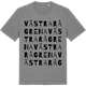 Mid Heather Gray t-shirt med Västra Rågrena ordlek t-shirt