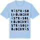 Blue Soul t-shirt med Västra Solhöjden ordlek t-shirt
