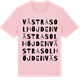 Pink Cotton t-shirt med Västra Solhöjden ordlek t-shirt