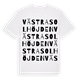 Västra Solhöjden ordlek t-shirt