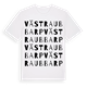 White t-shirt med Västra Ubbarp ordlek t-shirt