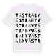 White t-shirt med Västraby ordlek t-shirt