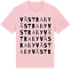 Pink Cotton t-shirt med Västraby ordlek t-shirt