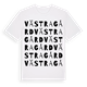 White t-shirt med Västragård ordlek t-shirt