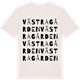 Vintage White t-shirt med Västragården ordlek t-shirt