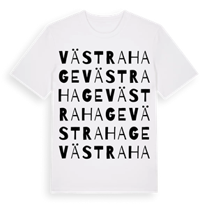 Västrahage ordlek t-shirt – ekologisk bomull t-shirt från Pinshirt