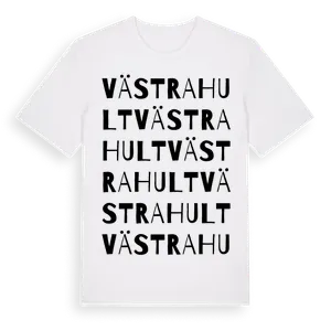 Västrahult ordlek t-shirt – ekologisk bomull t-shirt från Pinshirt