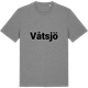 Mid Heather Gray t-shirt med Våtsjö fetstil t-shirt