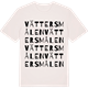 Vintage White t-shirt med Vättersmålen ordlek t-shirt