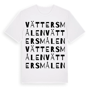 Vättersmålen ordlek t-shirt – ekologisk bomull t-shirt från Pinshirt