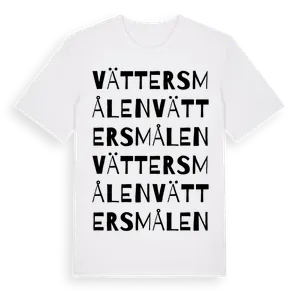 Vättersmålen ordlek t-shirt – ekologisk bomull t-shirt från Pinshirt