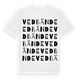 White t-shirt med Vedbände ordlek t-shirt