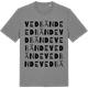 Mid Heather Gray t-shirt med Vedbände ordlek t-shirt