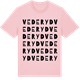 Pink Cotton t-shirt med Vederyd ordlek t-shirt