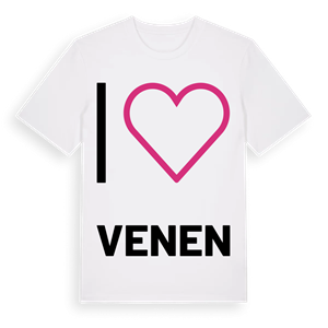 Jag älskar Venen t-shirt stort tryck – ekologisk bomull t-shirt från Pinshirt