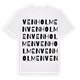 White t-shirt med Venholmen ordlek t-shirt