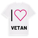 Jag älskar Vetan t-shirt stort tryck
