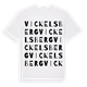 White t-shirt med Vickelsberg ordlek t-shirt