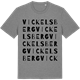 Mid Heather Gray t-shirt med Vickelsberg ordlek t-shirt